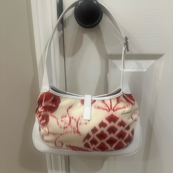 ✨💎RARE FIND💎✨ GUCCI Small Jackie 1961 Printed Canvas Handbag w/ COA - Picture 10 of 13
